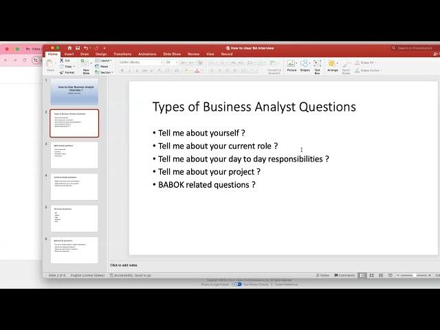 How to clear Business Analyst  interview ?  Interview Tips  - Part 1