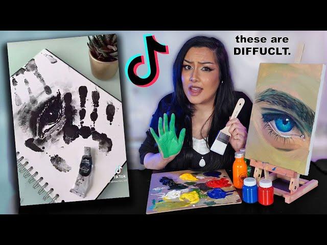 These Tiktok Art Challenges Are NOT For the Weak...