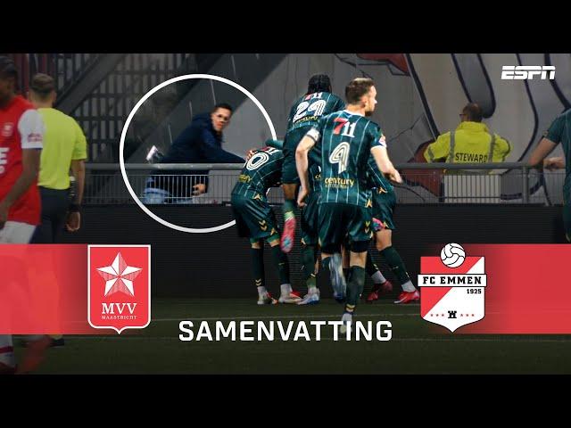 ️  Tijdelijke STAKING na goal Emmen tegen worstelend MVV | Samenvatting MVV - FC Emmen