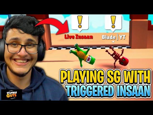 Playing SG With @triggeredinsaan| Triggered Insaan Playing Stumble Guys First Time | Stumble Guys