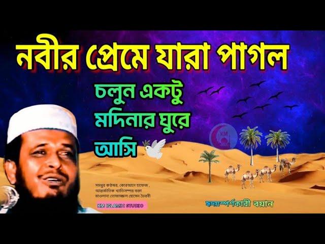 নবীর প্রেমে যারা পাগল   চলুন একটু মদিনায় ঘুরে আসি |  Maulana Tofajjol Hossain Voirobi | Bangla Waz