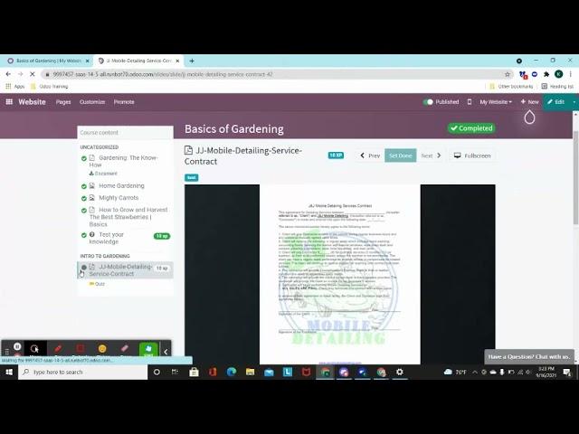 Odoo Basics of eLearning