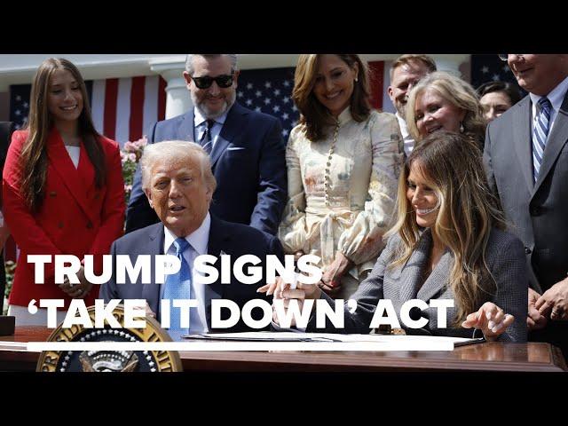 Trump signs 'TAKE IT DOWN Act' targeting AI-generated explicit imagery
