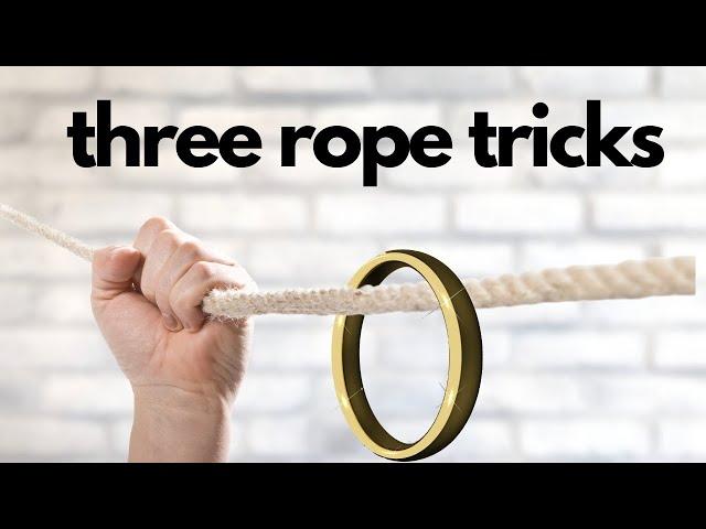 Rope Magic Tricks You Can Do! Ring on Rope #ropemagictrick #easymagictrick #magictricksforkids