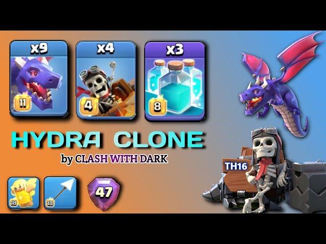 Hydra Clone Attack Th16 | Legend League Day 22 | Hydra Clone Attack Strategy Th16 Clash of Clans