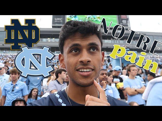 THE FRONT ROW EXPERIENCE//UNC vs Notre Dame Football Student Section Vlog