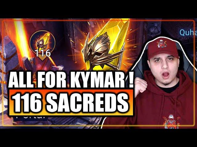  116 SACRED SHARDS FOR KYMAR !! THIS IS BONKERS !!  2X SACRED SUMMONS | Raid Shadow Legends