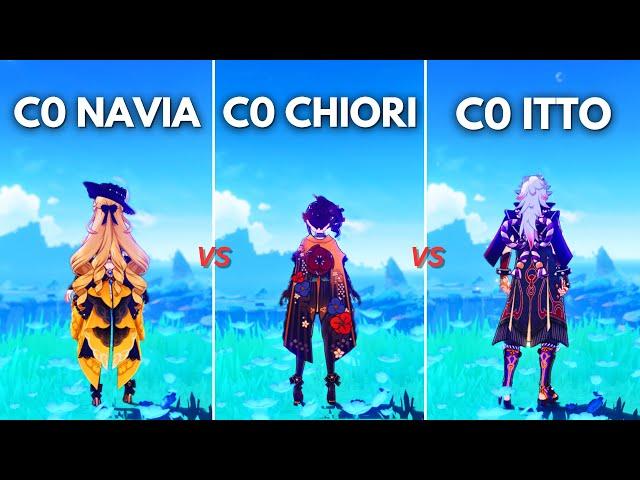 Who is the BEST GEO DPS?? Chiori vs Navia vs Itto ! [ Genshin Impact ]