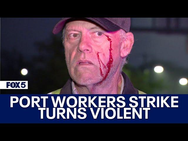 Port workers strike turns violent in Baltimore