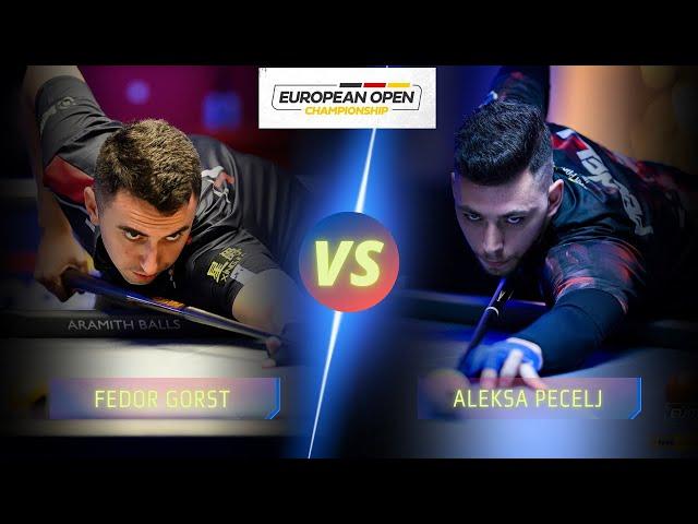 FEDOR GORST VS  ALEKSA PECELJ | 2024 EUROPEAN OPEN #billiards #9ballpool #highlights