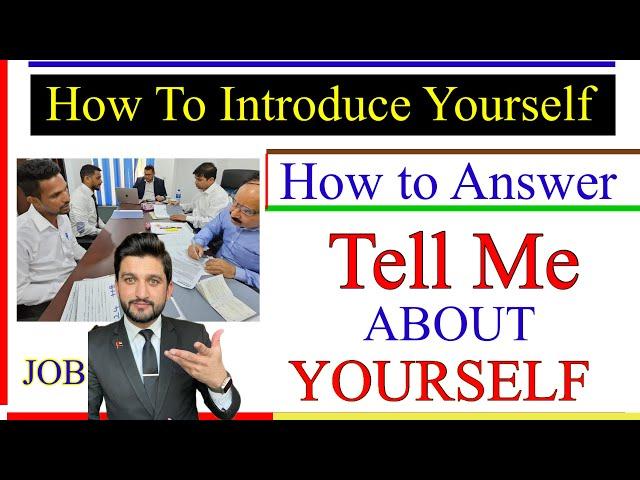 How to answer Interview question Tell me about yourself | introduce yourself in interview | farhan a