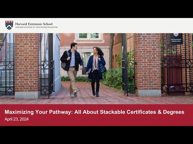 Maximizing Your Pathway All About Stackable Certificates & Degrees Webinar Recording