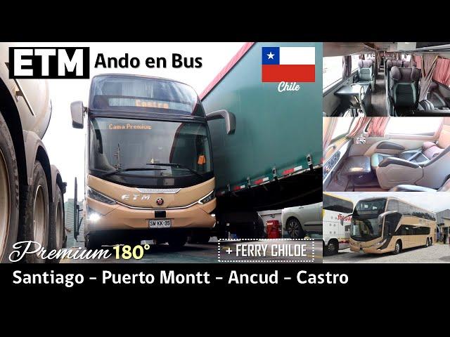 ETM PREMIUM SANTIAGO CASTRO trip by Marcopolo G8 Scania SWKK35 bus