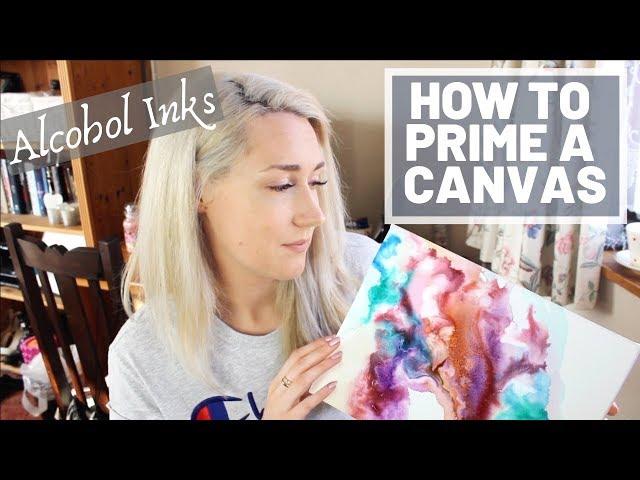 Tutorial: How to PRIME a canvas for ALCOHOL INKS