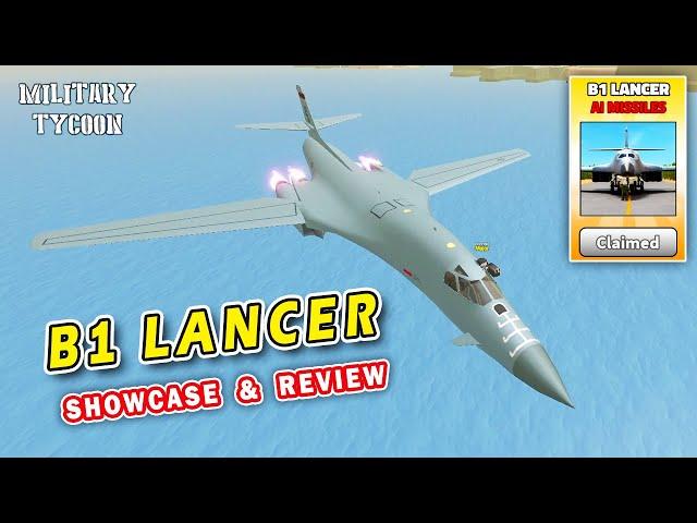 B1 LANCER Bomber Showcase & Review in Military Tycoon Roblox