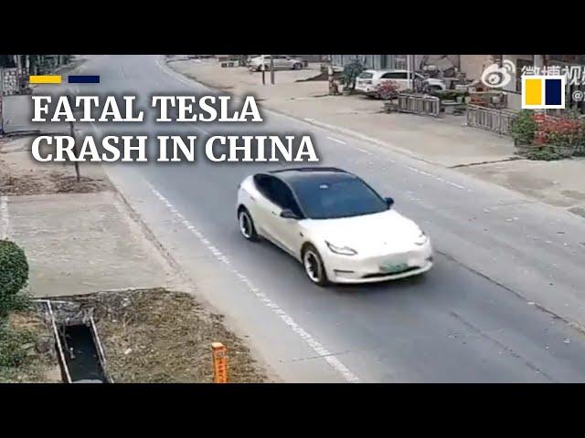 Speeding Tesla kills 2 in China, carmaker denies claims that brakes failed