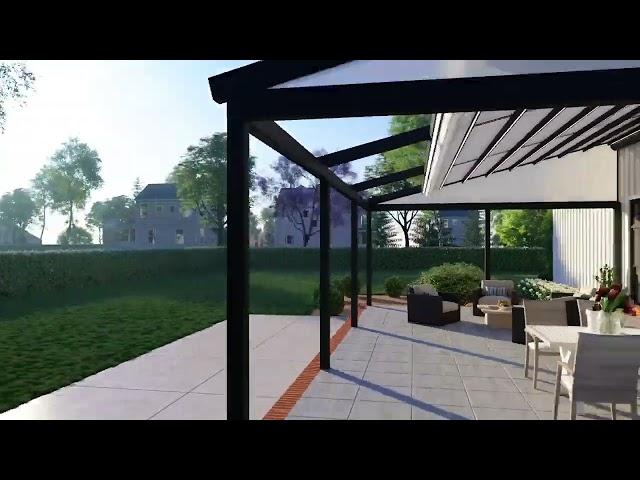 Stoett   Residential Pergoflex Retractable Roof for Patios