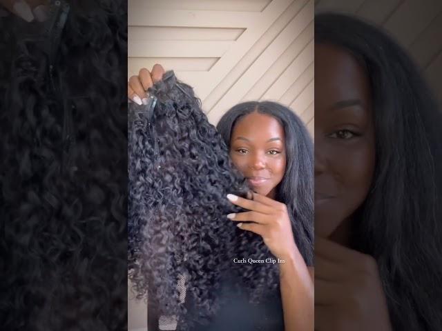 Watch me style these super cute curly clips by CurlsQueen Hair! This only took 10 minutes!