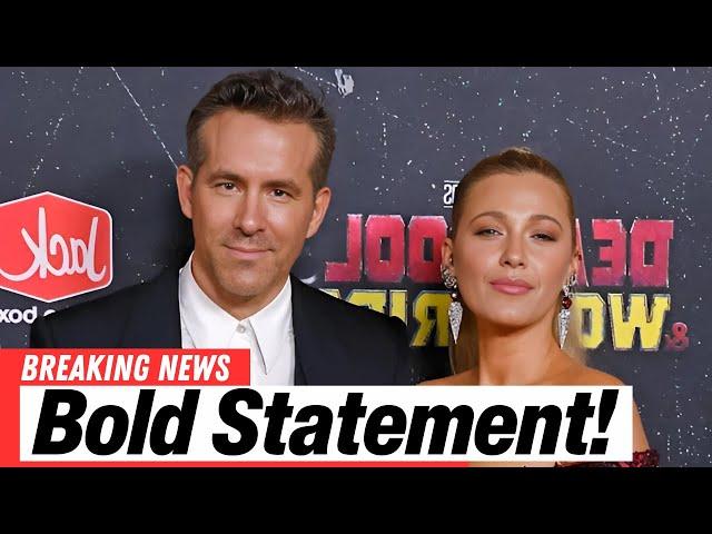 Ryan Reynolds speaks out amid Blake Lively’s legal battle with Justin Baldoni