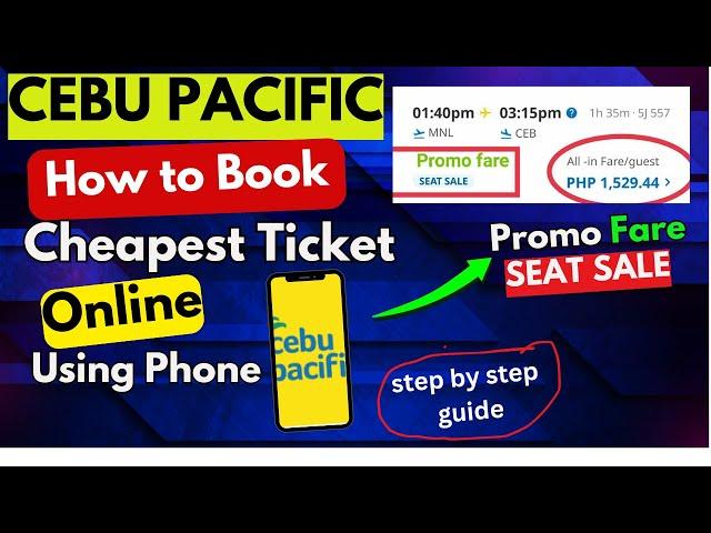 PAANO BUMILI NG TICKET ONLINE SA CEBU PACIFIC | HOW TO BUY CHEAPEST TICKET ONLINE IN CEBU PACIFIC