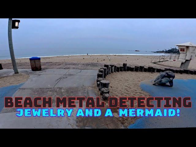 Beach Metal Detecting Jewelry And A Mermaid !