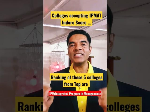 IPMAT Indore scores accepted by 5 Colleges for admission into IPM courses