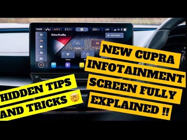 EVERYTHING EXPLAINED : NEW CUPRA INFOTAINMENT TUTORIAL