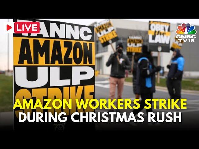 LIVE: Amazon Workers Strike at Seven US Facilities During Holiday Rush | New York | USA LIVE | N18G