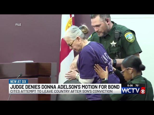 Judge denies Donna Adelson’s request for bond, citing attempt to board one-way flight out of coun...