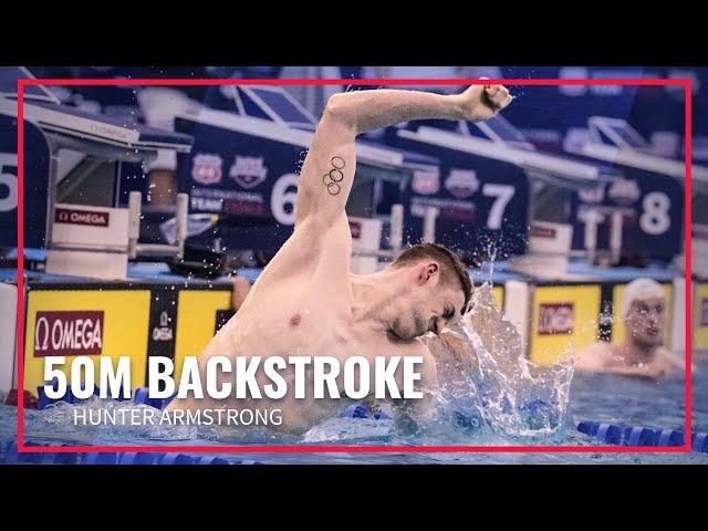 World Record | Hunter Armstrong | Men's 50 Backstroke | Phillips 66 International Team Trials