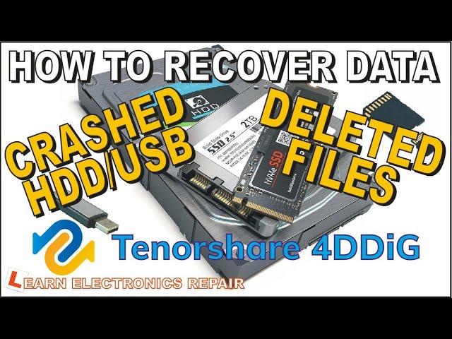 How to get back lost data from a dead PC with Tenorshare data recovery software best 2022