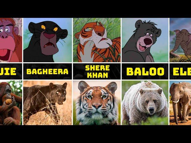 The Jungle Book Characters in Real Life