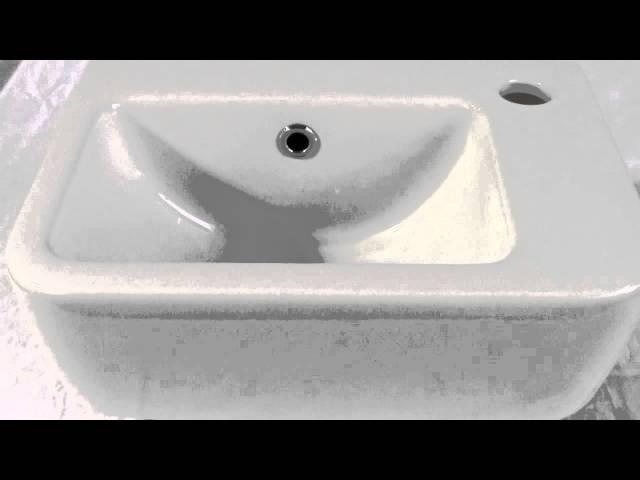 ALFI brand AB101 Small Bathroom Sink - Ceramic White