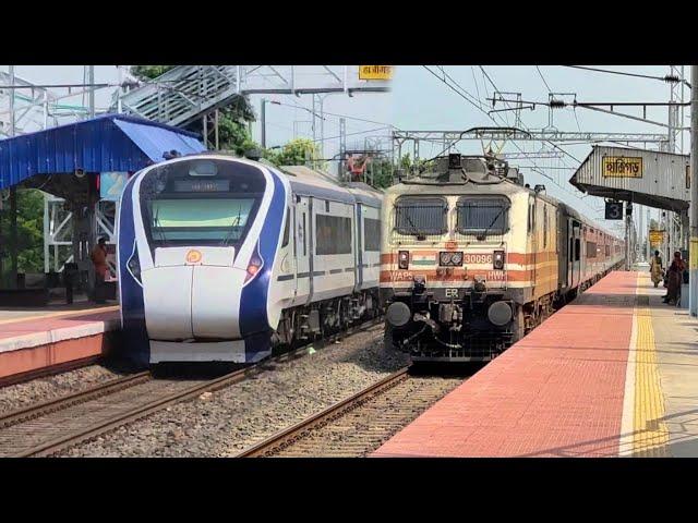 FAST AND FURIOUS WAP7 Jamalpur Super+Patna Garib Rath+Shatabdi+Poorva attacks Hajigarh at 130- IR