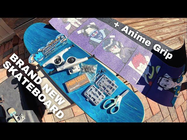 Brand New Skateboard Setup + Anime Grip Tape Tutorial