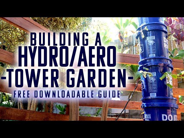 How To Build A More Productive Hydroponic Tower Garden | My Long Awaited  DIY Bucket Aeroponic Tower