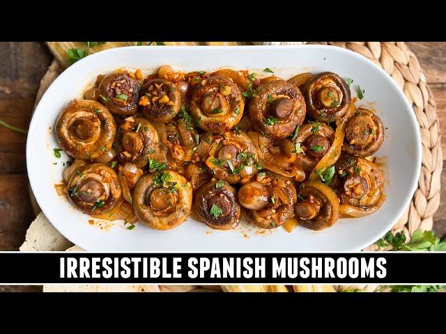 The BEST-EVER Spanish Mushrooms | Champiñones con Cebolla y Ajo Recipe