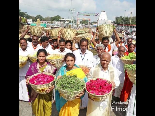 Snapana Tirumanjanam And Procession Of Flowers Held #tirupati