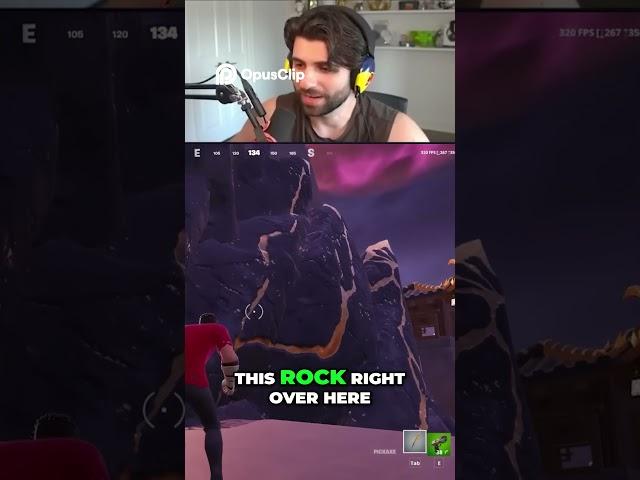 NEW Hiding Spot! Invisible Rock Trick! #fortnite #gaming #fortnitetips #shorts #sypherpk #hide
