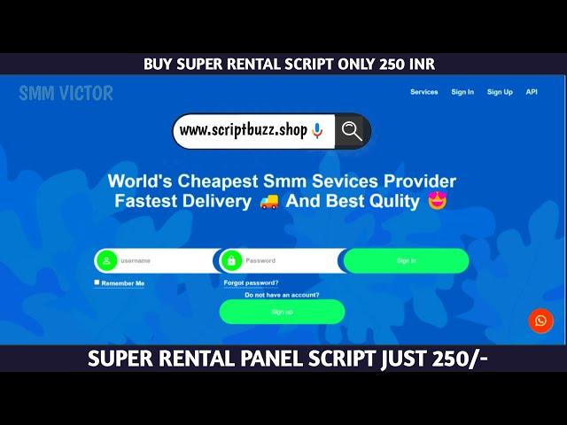 Super Rental Smm Panel Script | Best SMM Panel Script 2023 | Earn $500 per month - Smm Panel Script