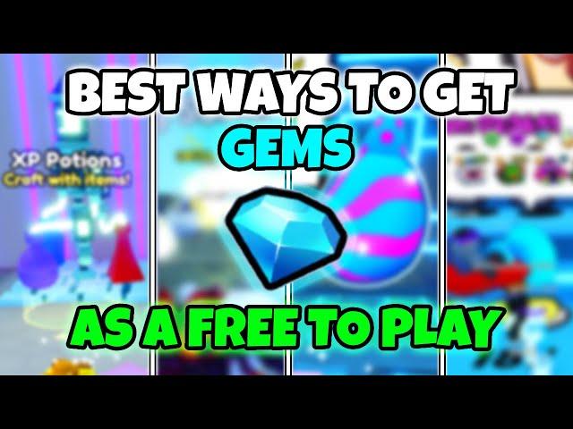 *NEW* BEST WAYS TO GET GEMS AS A F2P PLAYER In Pet Simulator 99!