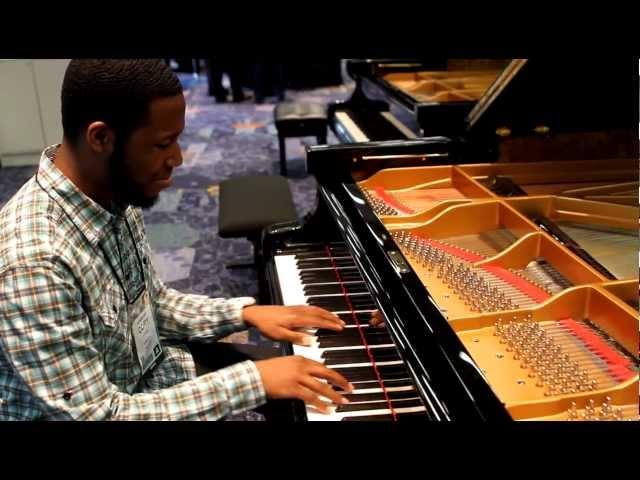 Keyboard Magazine NAMM 2013: Corey Henry @ Fazioli Pianos