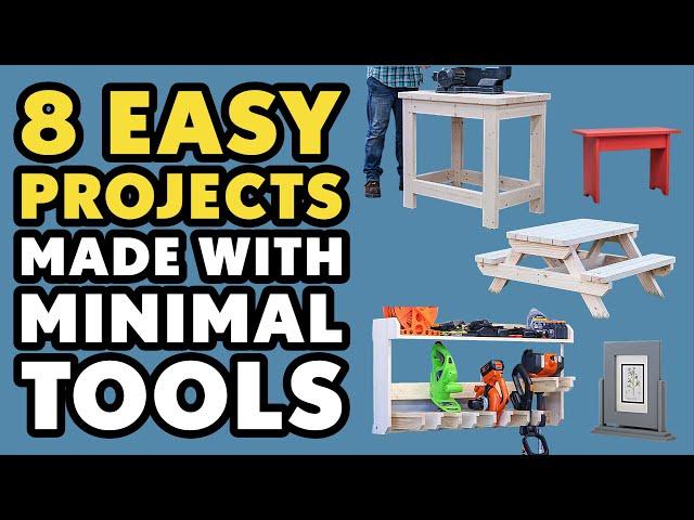 8 Woodworking Projects You Can Make with Minimal Tools