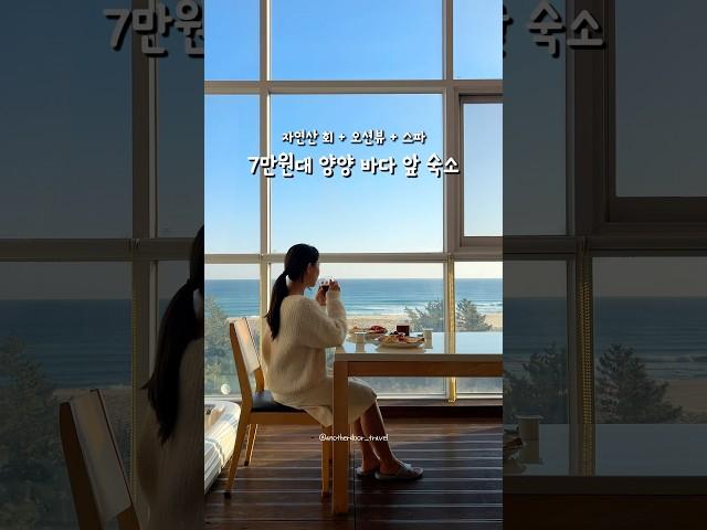자연산 회를 주는 7만원대 양양 오션뷰 펜션