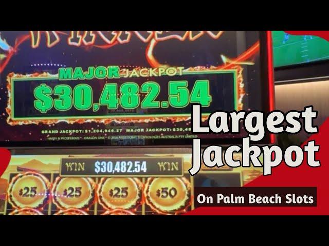 OMG! Our Largest Jackpot Yet! $25/Spin Palm Beach Slots Subscribe for more!