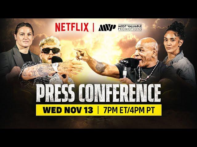 MVP Press Conference: Paul vs. Tyson | Taylor vs. Serrano