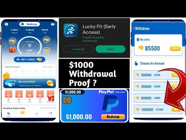 Lucky Fit App Real Or Fake - Lucky Fit App $1000 Withdrawal Proof - Lucky Fit App Kaise Use Kare