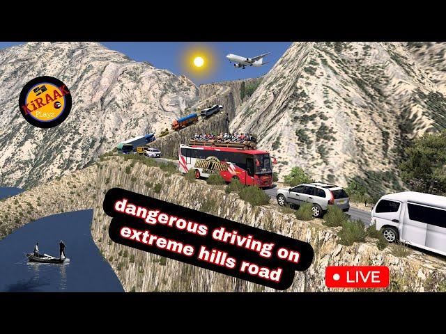 driving overload bus on extreme hills road #3