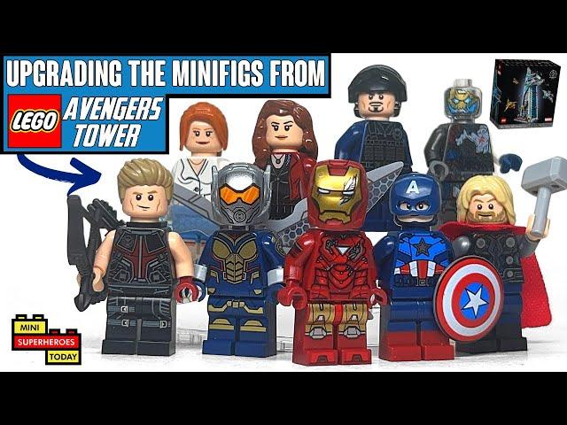 UPGRADING the Minifigs from the $500 LEGO Avengers Tower!