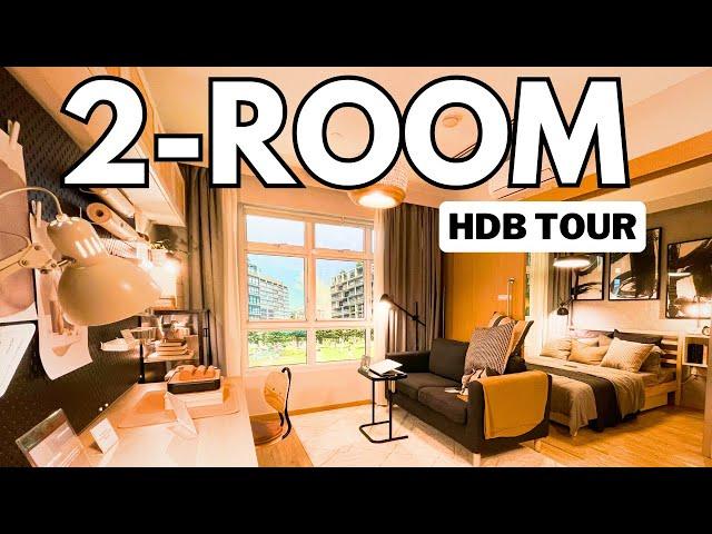  HDB Tour: 2-Room Flexi Type 1 & 2 BTO Showroom Interior Design Singapore